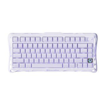 GravaStar Клавіатура механічна GravaStar Mercury K1 80keys, GravaStar x Kailh Cheery Pink, EN, BT/WL/USB, Lavender Purple GSK1_PL фото