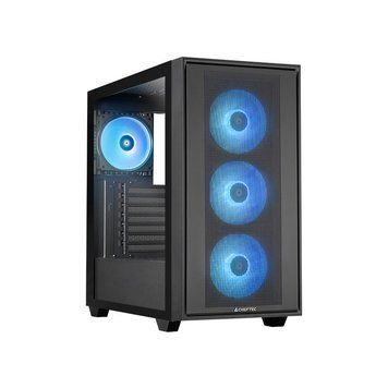 Chieftec Корпус Gaming Hunter 3, без БЖ, 2xUSB3.0, 1xUSB3.2 Gen2 Type-C, 4x120мм ARGB, VGA 425мм, LCS ready, TG Side panel, EATX, чорний GS-03B-OP фото