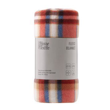ARDESTO Плед Ardesto Fleece 130x160см, 100% поліестер, клітинка, біло-коричневий