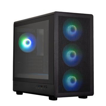 Zalman Корпус M5 без БЖ, 1xUSB3.0, 1xUSB2.0, 1x Type C, 4x120мм ARGB, VGA 410мм, LCS ready, TG Side Panel, ATX, чорний M5BLACK фото