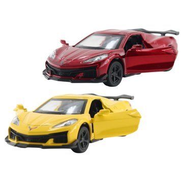 Автомодель &ndash; CHEVROLET CORVETTE C8 Z06 2024 (желтый, красный) 250310 фото