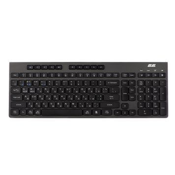 2E Клавіатура мембранна KS280 120key, WL/BT, EN/UK/RU, silent, чорно-сіра 2E-KS280WBGR_AK фото
