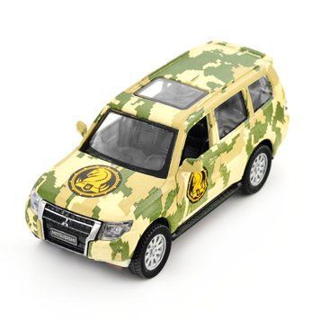 Автомодель серии "Шевроны Героев" - MITSUBISHI PAJERO 4WD TURBO - "47 ОМБр" 250361M фото