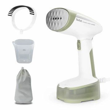 Tefal Отпариватель компактный Access' Steam Pocket, 1300Вт, 120мл, постоянный пар - 25гр, бело-зеленый DT3053E1 фото