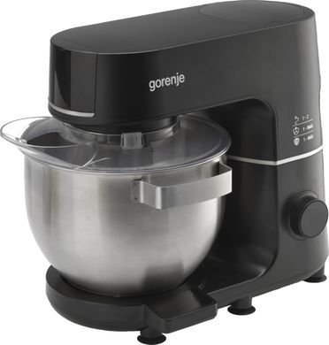 Gorenje Кухонна машина 1000Вт, дисплей, чаша-метал, корпус-метал+пластік, насадок-7, чорний MMC1000SCB фото