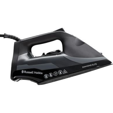 Russell Hobbs Утюг Diamond Elite, 3100Вт, 350мл, паровой удар -220гр, самоочистка от накипи, керам. подошва, черный 27000-56 фото