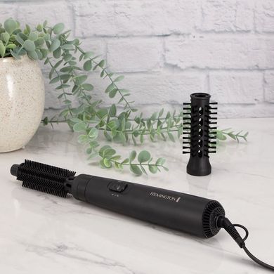 Remington Фен-щітка Dry & Style Caring, 400Вт, 2 режими, іоніз-я, кераміка, чорний AS7100 фото