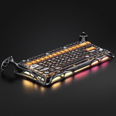 GravaStar Клавіатура механічна Mercury K1 Pro 80keys, GravaStar x Kailh Speedy Mint, BT/WL/USB, CyberFlare GS_K1_PRO_BO_BLK фото