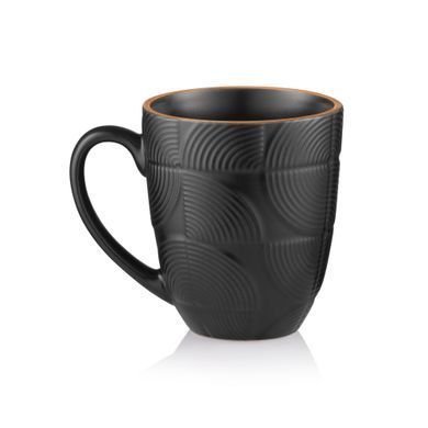 ARDESTO Mug Dafne, 380ml, ceramic, black AR3068BK фото