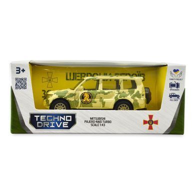 Автомодель серії "Шеврони Героїв" - MITSUBISHI PAJERO 4WD TURBO - "47 ОМБр" 250361M фото