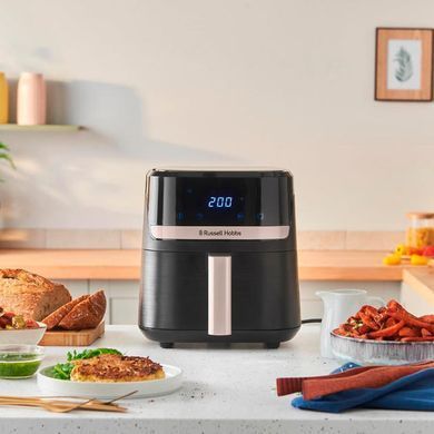Russell Hobbs Мультипіч SatisFry 1300Вт, чаша-4.3л, сенсорне управл., 9 авто. программ, пластик, чорний 27610-56 фото