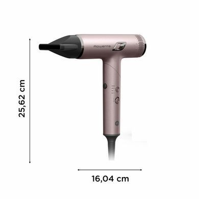 Rowenta Фен Rowenta T-Shape Maestria Nano Foldable, 1700Вт, 3 режими, іоніз-я, хол. обдув, кейс, рожевий HY8530E0 фото