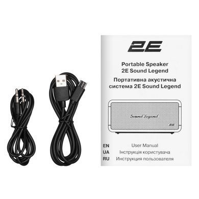 2E Портативна акустична система SoundLegend 80Вт, BT 5.3, TWS, FLAC, MP3, WAV, EQ, PowerBank, IPX6, RGB, Чорний 2E-BSSLWBK фото