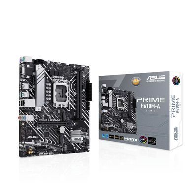 ASUS Материнcька плата PRIME H610M-A-CSM s1700 H610 2xDDR5 M.2 HDMI D-Sub DP mATX 90MB1G20-M0EAYC фото