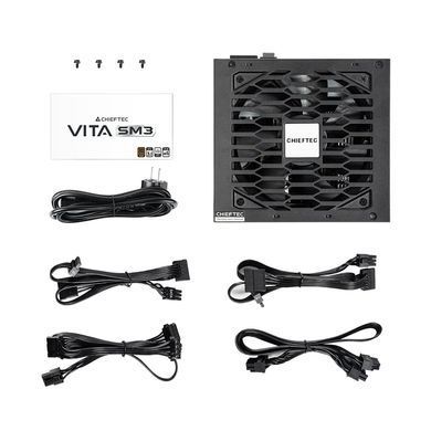Chieftec Блок живлення Vita SM3 (650W), >85%, 80+ Bronze, 120мм, 1xMB 24pin(20+4), 2xCPU 8pin(4+4), 3xMolex, 6xSATA, 2xPCIe 8pin(6+2), 1xPCIe GEN5 16pin, Modular BPX-650-C фото