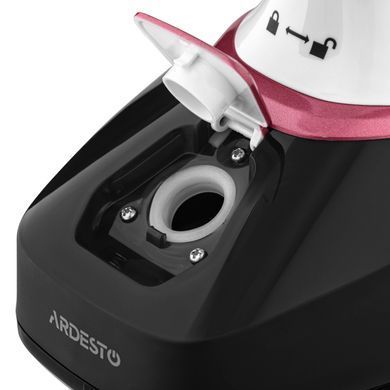 ARDESTO Відпарювач ручний SI-S1400, 1400Вт, 280мл, паровий удар, постійна пара - 22гр, керам. підошва, біло-чорний SI-S1400 фото