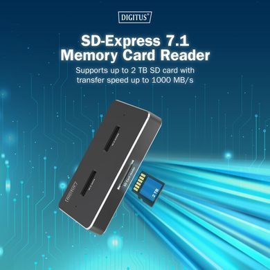 Digitus Док-станція USB-C > 2xSATA SSD/SD DA-71546-1 фото