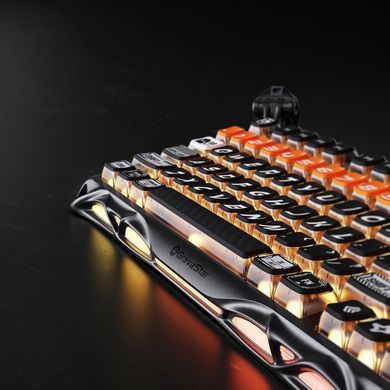 GravaStar Клавіатура механічна Mercury K1 Pro 80keys, GravaStar x Kailh Speedy Mint, BT/WL/USB, CyberFlare GS_K1_PRO_BO_BLK фото