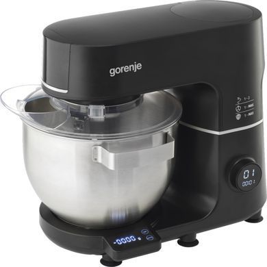 Gorenje Кухонна машина 1000Вт, дисплей, чаша-метал, корпус-метал+пластік, насадок-7, чорний MMC1000SCB фото