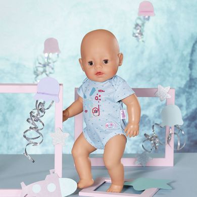 Одежда для куклы BABY BORN - БОДИ S2 (голубое) 830130-2 фото