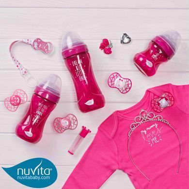 Nuvita Детская бутылочка 6032 Mimic Cool 250мл 3+ Антиколиковая пурпурная NV6032PURPLE фото