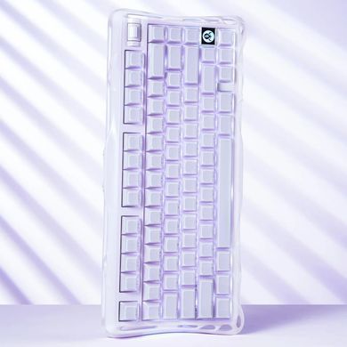 GravaStar Mechanical keyboard GravaStar Mercury K1 80keys, GravaStar x Kailh Cheery Pink, EN, BT/WL/USB, Lavender Purple GSK1_PL фото