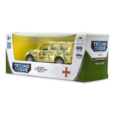 Автомодель серії "Шеврони Героїв" - MITSUBISHI PAJERO 4WD TURBO - "47 ОМБр" 250361M фото