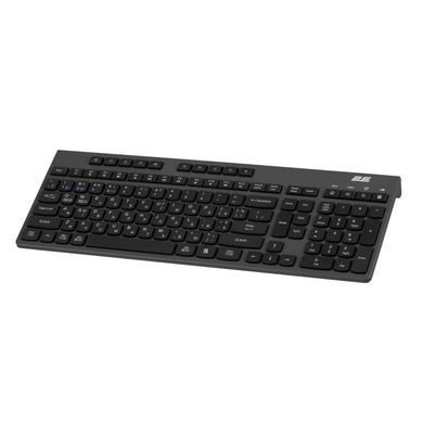 2E Клавіатура мембранна KS280 120key, WL/BT, EN/UK/RU, silent, чорно-сіра 2E-KS280WBGR_AK фото