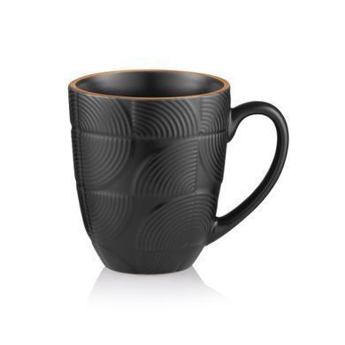 ARDESTO Mug Dafne, 380ml, ceramic, black AR3068BK фото