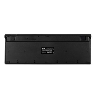 2E Клавіатура мембранна KS280 120key, WL/BT, EN/UK/RU, silent, чорно-сіра 2E-KS280WBGR_AK фото