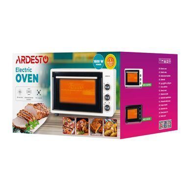 ARDESTO Електрична міні-піч MEO-S50FBG - 1600Вт/50 л./конвекція/таймер/подвійне скло/бежева MEO-S50FBG фото