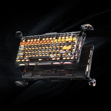 GravaStar Клавіатура механічна Mercury K1 Pro 80keys, GravaStar x Kailh Speedy Mint, BT/WL/USB, CyberFlare GS_K1_PRO_BO_BLK фото