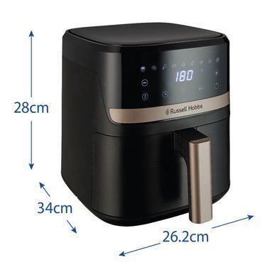 Russell Hobbs Мультипіч SatisFry 1300Вт, чаша-4.3л, сенсорне управл., 9 авто. программ, пластик, чорний 27610-56 фото