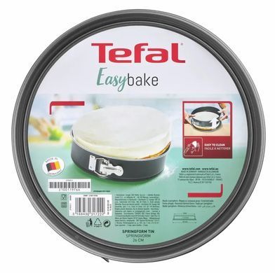 Tefal Форма для випікання Easybake, 26см, вуглецева сталь, роз'ємна, кругла, сірий J1741374 фото