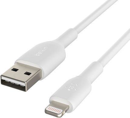 Belkin Кабель USB-A > Lightning зарядки/синхронизации 1м, PVC, (2 Pack), белый CAA001BT1MWH2PK фото