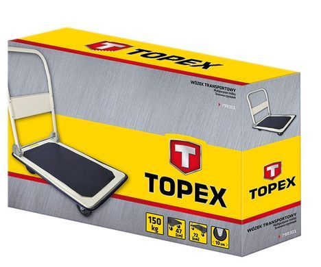 Topex Тележка грузовая платформенная, платформа 72x47см, до 150кг 79R301 фото
