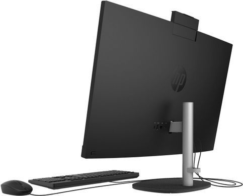 HP Комп'ютер персональний моноблок HP All-in-One 27" FHD IPS AG, Intel U7-155U, 16GB, F512GB, UMA, WiFi, кл+м, DOS, чорний D3MU2EA фото