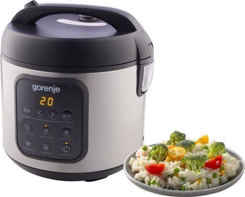 Gorenje Мультиварка, 476Вт, міні, чаша-2л, электронное управл., 5 програм, металл/пластик, черный MC2SBK фото