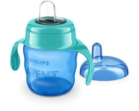 AVENT Чашка-непроливайка з м'яким носиком, 200мл, 6міс+, блакитний SCF551/05 фото