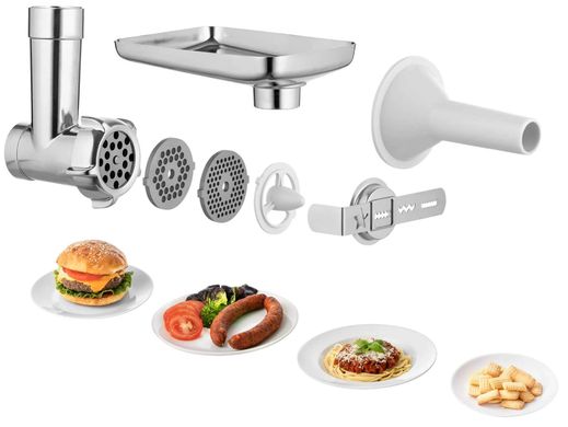 Sencor Кухонная машина 1000Вт, чаша-металл, корпус-пластик, насадок-15, белый STM3760WH фото