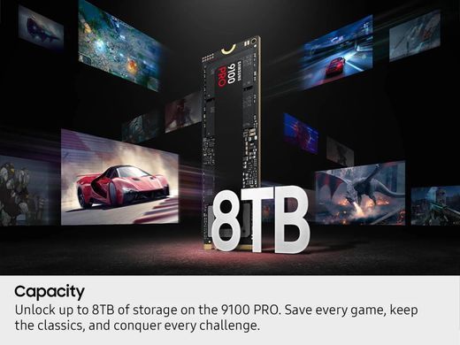 Samsung Накопичувач SSD Samsung M.2 8TB PCIe 5.0 9100PRO MZ-VAP8T0BW фото