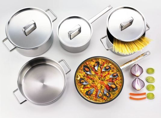 Gorenje Набор посуды CHEF'S COLLECTION, 8 предметов, нержавеющая сталь CWSA08HC фото