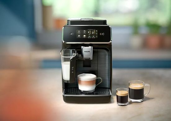 Philips Кавомашина Series 2300, 1,8л, зерно+мелена, автомат.капуч, сернор.керування, чорний EP2330/10 фото