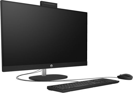 HP Комп'ютер персональний моноблок HP All-in-One 27" FHD IPS AG, Intel U7-155U, 16GB, F512GB, UMA, WiFi, кл+м, DOS, чорний D3MU2EA фото