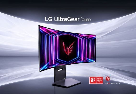 LG Монітор 34" 34GS95QE-B 2xHDMI, DP, USB, Audio, OLED, 3440x1440, 240Hz, 0.03ms, DCI-P3 98.5%, G-SYNC, FreeSync, AdaptiveSync, HAS, DisplayHDR True Black 400 34GS95QE-B фото