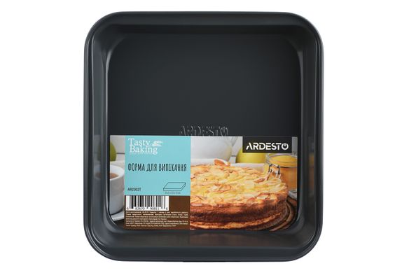 Форма для выпечки Ardesto Tasty baking 23,2*22*5 см квадратная, серый,голубой, углеродистая сталь AR2302T фото