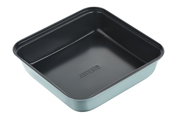Форма для выпечки Ardesto Tasty baking 23,2*22*5 см квадратная, серый,голубой, углеродистая сталь AR2302T фото