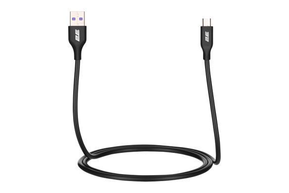 2E Кабель USB-A > microUSB заряджання/синхронізації 1м, Glow, чорний 2E-CCAM-BL фото