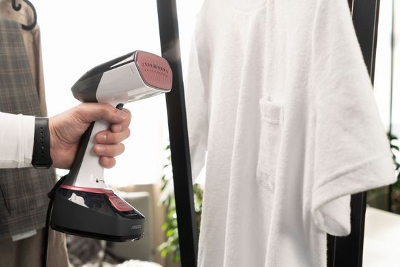 ARDESTO Відпарювач ручний SI-S1400, 1400Вт, 280мл, паровий удар, постійна пара - 22гр, керам. підошва, біло-чорний SI-S1400 фото
