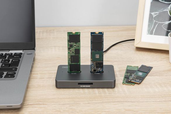 Digitus Док-станція USB-C > 2xSATA SSD/SD DA-71546-1 фото